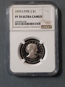 New Listing1979 S Susan B Anthony Dollar Type 2 PF 70 ULTRA CAMEO