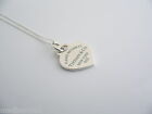 Return to Tiffany Co Blue Enamel Heart Necklace Pendant Charm Chain Love Gift
