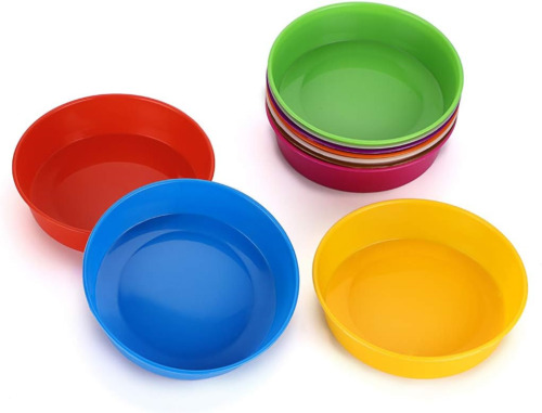 BTSKY Plastic Sorting Bowls, Assorted Colors Set of 10