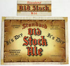 Vintage Old Stock Ale Beer Label Standard Brewing Rochester New York & Neckband