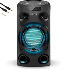 Sony Portable Bluetooth Party Speaker. LED Lights and DJ Sound -  Black