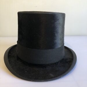 RARE SCRANTON PA Antique Knox New York PIERCE & SCOTT Black Beaver Silk Top Hat