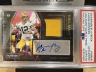 2018 Panini Playbook Aaron Rodgers Hail Mary Player worn patch 1/5 Auto PSA 10
