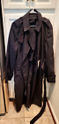 Army Trench Coat Mens 42 XL Black  DSCP Garrison Collection Military NEW