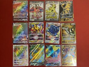 Pokemon Card Lot Of 12  Sleeved Collection. Various Rarity Lot Of Pokemon.