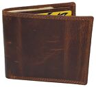 RFID Blocking Slim Thin Bifold Credit Card ID Vintage Leather Wallet for Men...