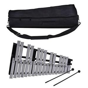 Metal 32 Notes Foldable Glockenspiel Xylophone Vibraphone Percussion Instrument