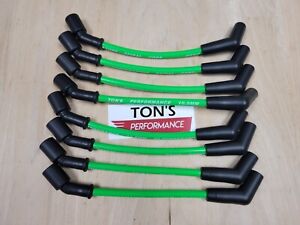 Ton's Hot Lime Green Spark Plug Wires CHEVY GMC LS LS1 LT VORTEC 4.8 5.3 6.0 6.2