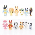 Bluey Set of 12 Different PVC Cake Toppers Mini Figures 3 inches tall.
