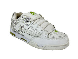 DC Command Skateboard Shoes ~ Plaid White ~ Men's Size US 14 ~ 300652 ~