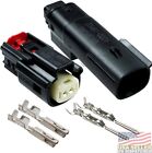 Molex 2 Pin Wire Connector, Harley BLACK Waterproof, Sealed Kit, MX150™ w/CPA