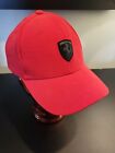 Ferrari Baseball Cap Hat Authentic Adjustable Strapback~BLACK LOGO~ Embroidered