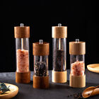 Wooden Salt and Pepper Grinder Set, Manual Salt and Pepper Mills with Acrylic AU