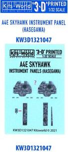 Kits World Decals 1/32 3D Decals A-4E/F SKYHAWK INSTRUMENT PANEL Hasegawa