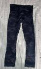 Spanx Look at Me Now Seamless Leggings FL3515 Blue Camo Sz Small