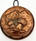 New ListingVintage Hand Forged Solid Copper Pudding Mold Mushroom Hanging Decorative