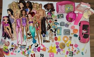 Barbie Dolls & Other Dolls With Accessories Large Lot Pre-owned Items