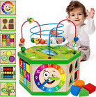 New ListingLearning Toys for Toddler 1, 2, 3 Years Old, 7 in 1 Wooden Activity Cube, Montes