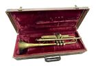 Vintage French Couesnon Trumpet Made in Paris France Case Instrument Music Brass