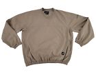 Footjoy Long Sleeve Tan Golf Pullover Winbreaker Jacket Shirt Size Medium M