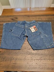 Vintage Pointer Brand Blue Denim Carpenter Jeans Pants USA Mens 28 x 30 NWT