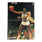 Vintage 80’s Bernard King Vs Larry Bird NBA Converse Promo Poster 35x23inchs