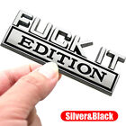 1PC FUCK-IT EDITION Logo Sticker Car Trunk Emblem Badge Decal Chrome Accessories (For: Land Rover LR4)