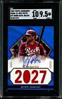 2022 Topps Luminaries Hit Kings Autograph Relic Joey Votto Blue /10 SGC 9.5