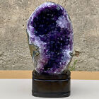 14.4LB  Natural Amethyst geode quartz cluster crystal specimen  healing+base