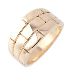 Cartier Panthere Band Ring size US6.75 EU54 18k Yellow Gold Auth D-1587