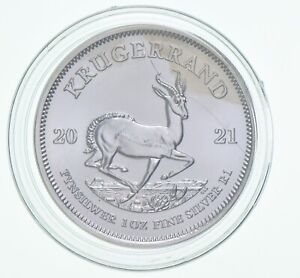Better Date 2021 South Africa 1 Krugerrand 1 Oz. Silver World Coin- Silver *476