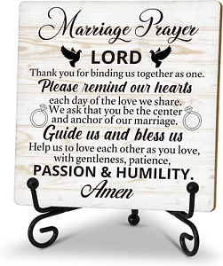 New ListingWedding Sign, Religious Wedding Gift, Wedding Gift for Couples Newly Weds, Praye