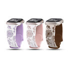 Dandelion Floral Engraved Strap For Apple Watch Band Series 9 7 se 6 5 8 ultra 2
