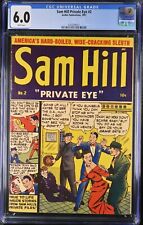 Sam Hill Private Eye #1  CGC 6.0 White 1951 Golden Age Pre-Code Crime Comic