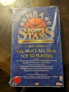 1996 TOPPS STARS NBA BASKETBALL HOBBY BOX: TOP 50- MICHAEL JORDAN/CHAMBERLAIN