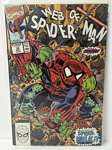 Web Of Spiderman #70 Marvel Comics 1990 Copper Age Boarded, Color