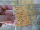 Rare Wallace Bros. Circus Carnival Side Show Tickets Lot of 3