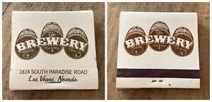 Vtg Matchbook THE BREWERY South Paradise Las Vegas Nevada Beer Barrels RARE 70s!
