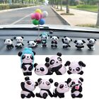 8Pcs Car Dashboard Decoration Cute Panda Toy DIY Cartoon Auto Interior Accessory