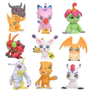 9 pcs Digital Monster Adventure Agumon Gabumon Mini PVC Figures Set Digimon Toys