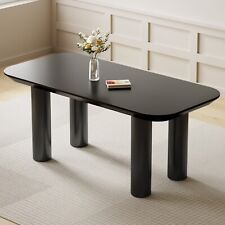GUYII Modern Dining Table Black Kichen Table 6-8 people Large Size Big Table