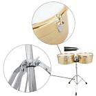 Glarry Timbales Instrument 13 Inch & 14 Inch Timbales Drum Set, Outstanding Tone