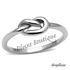 Women's Girls Infinity Knot Stainless Steel Love Promise Fashion Ring Size 5-10