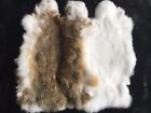 Real Rabbit Fur Blanket Rug Pelt Throw Fur Blanket Carpet Cosy Suitable 8-14''