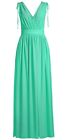 $495 NWT ONE33 SOCIAL  Tie-Shoulder Maxi Dresssize Seafoam Green Sleeveless Sz 0