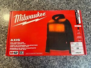Milwaukee Tool 205B-212X M12 3.0 Heated Axis Hooded Jacket Kit - Black, 2X-Large