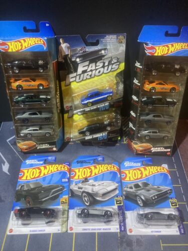 Hot Wheels 2023 Fast & Furious 5-Pack Lot Of 2  & More. READ DESCRIPTION. New