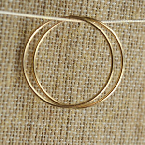 Real 18K Yellow Gold Filled Hypoallergenic 50mm/2