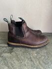 Georgia Giant High Romeo Boots Dark Brown Leather Men's Size 10 WIDE