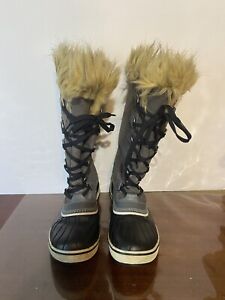 Sorel Joan of Arctic Boots for Women, Size 6 Quarry/Black